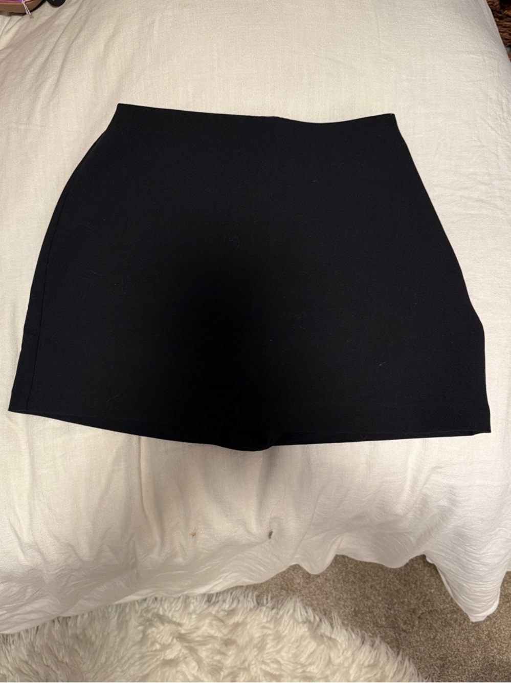Abercrombie & Fitch Black Knit Skort (curvy)